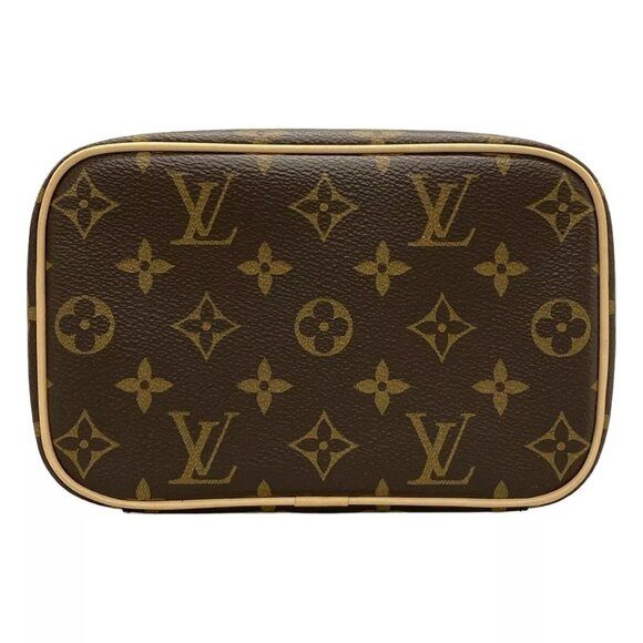 100% Auth LOUIS VUITTON Nice Mini Monogram Vanity Bag Monogram Canvas 1148-10824 - Picture 5 of 14